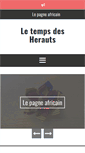 Mobile Screenshot of letempsdesherauts.com