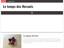 Tablet Screenshot of letempsdesherauts.com